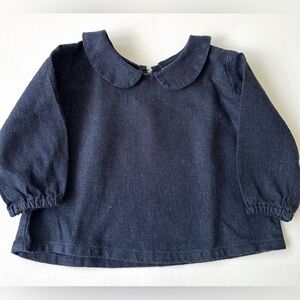 Wren James Baby Girl’s Blouse Long Sleeves Color Blue.  Size 3-6M.